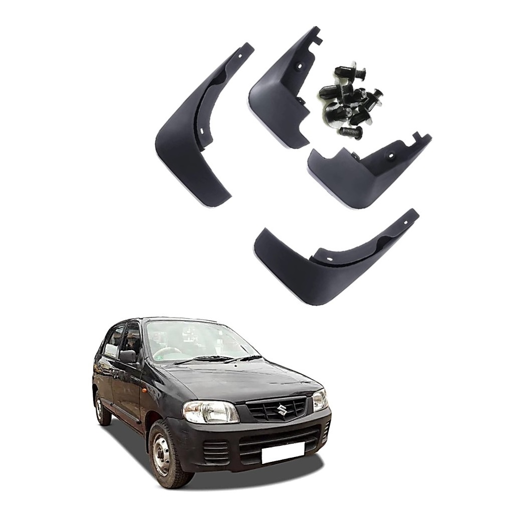 Car Mud Flap/Guard Compatible With Maruti Alto (Old Model)