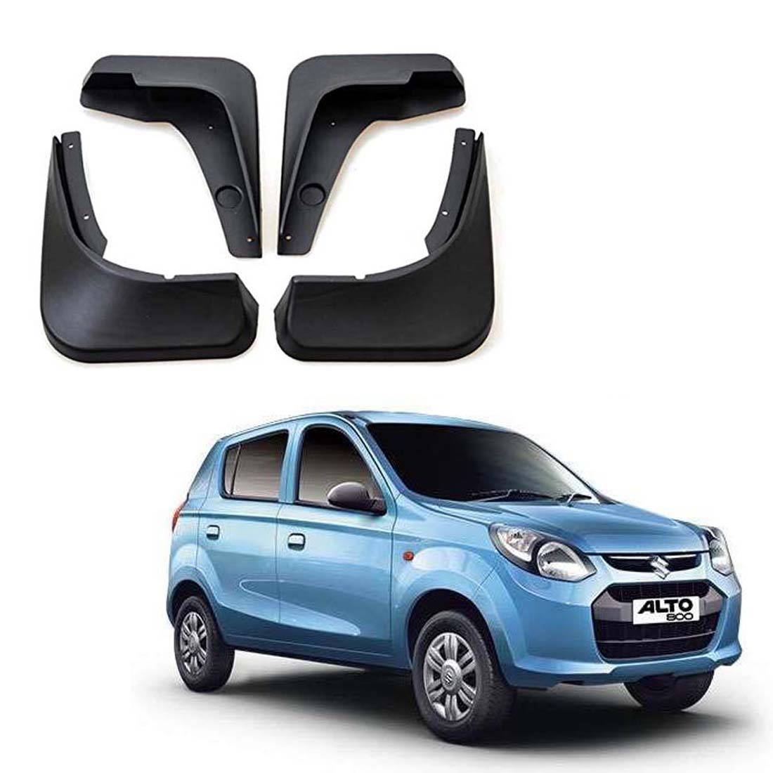 Car Mud Flap/Guard for Maruti Alto 800 2012 To 2018 Model (Set of 4 Pcs.)