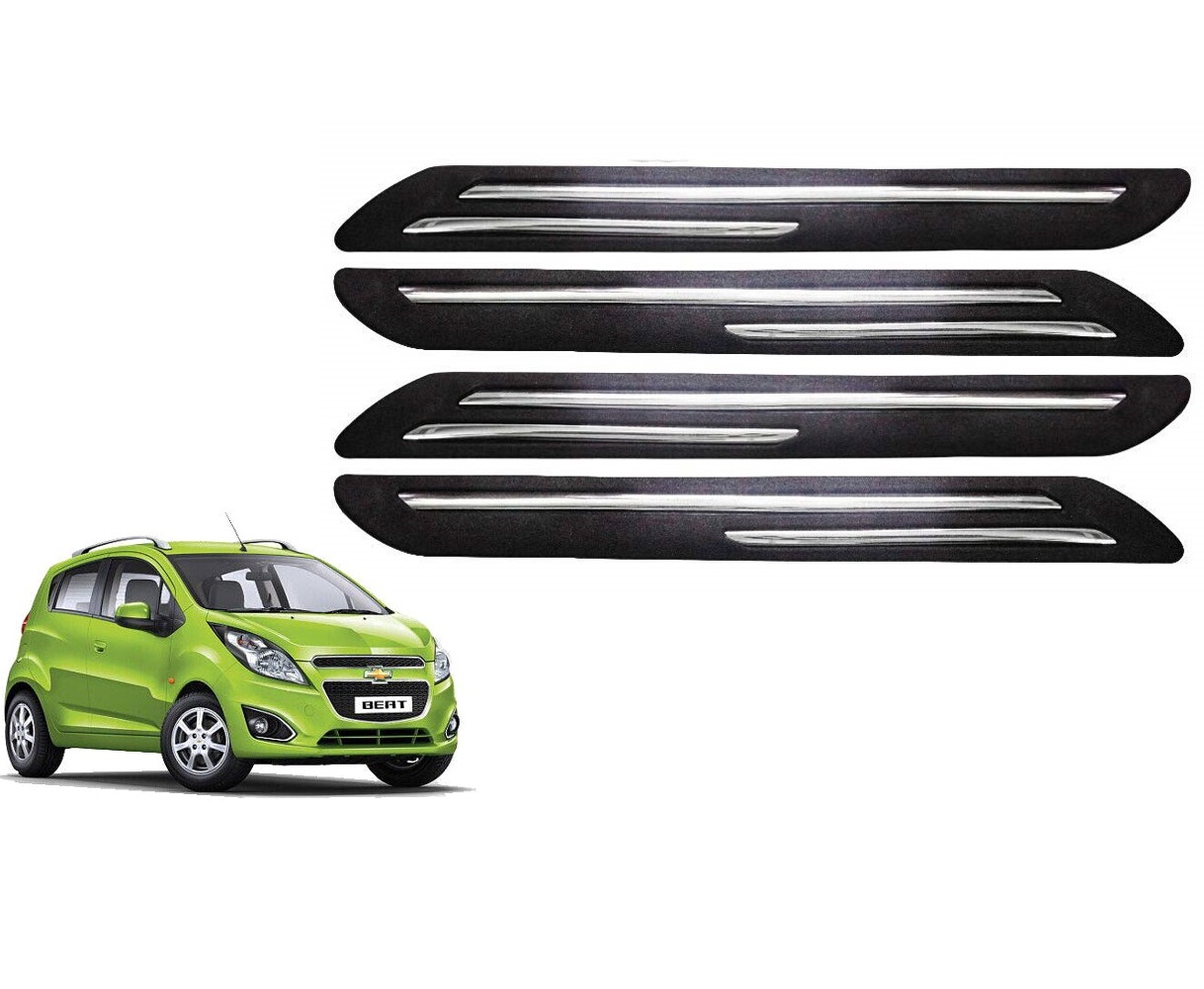 Car Bumper Guard/Bumper Protector Compatible with CHEVROLET BEAT (Set of 4 Pcs)