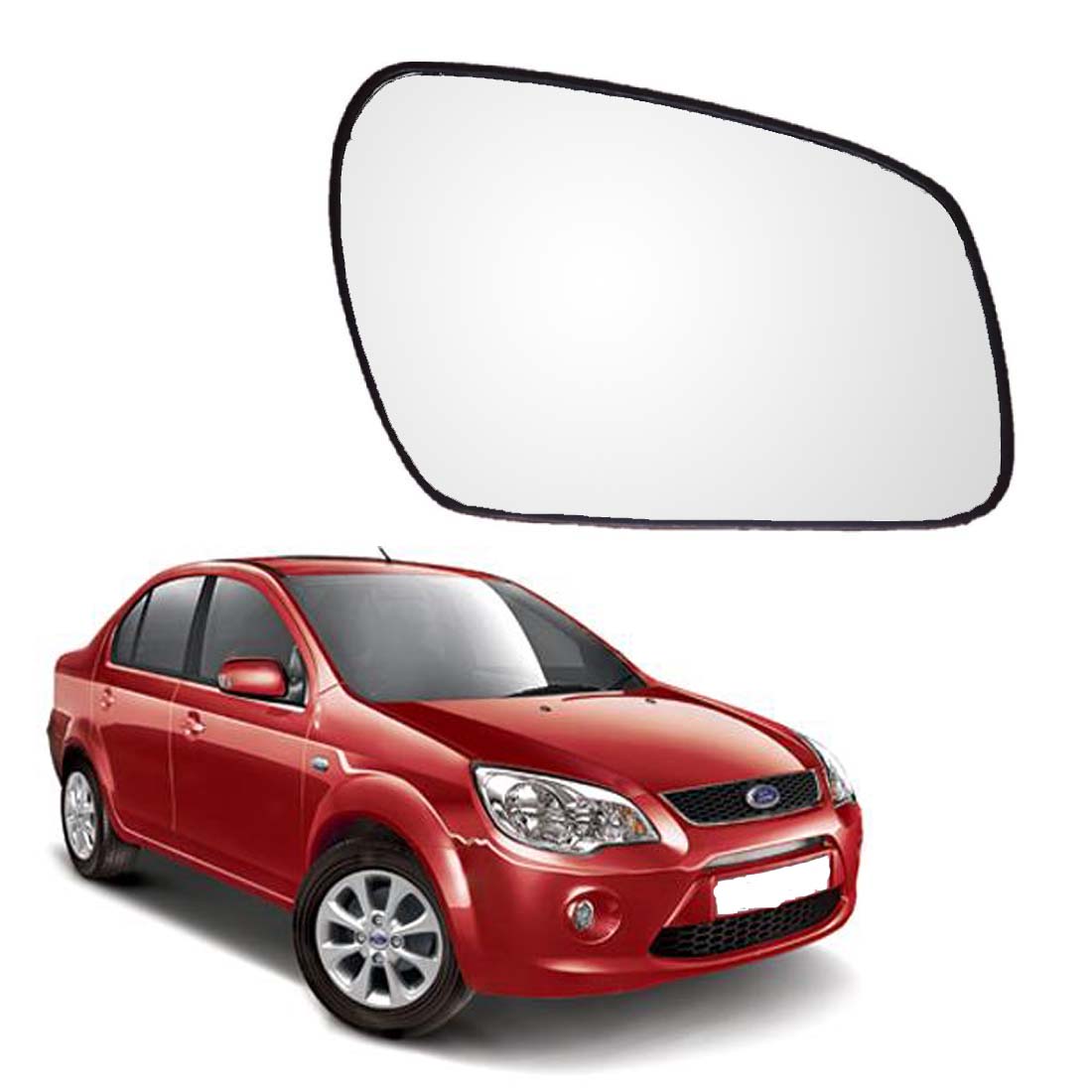 Car Right Side View Mirror Glass For Ford Fiesta 2005 To 2012 Model Type-1