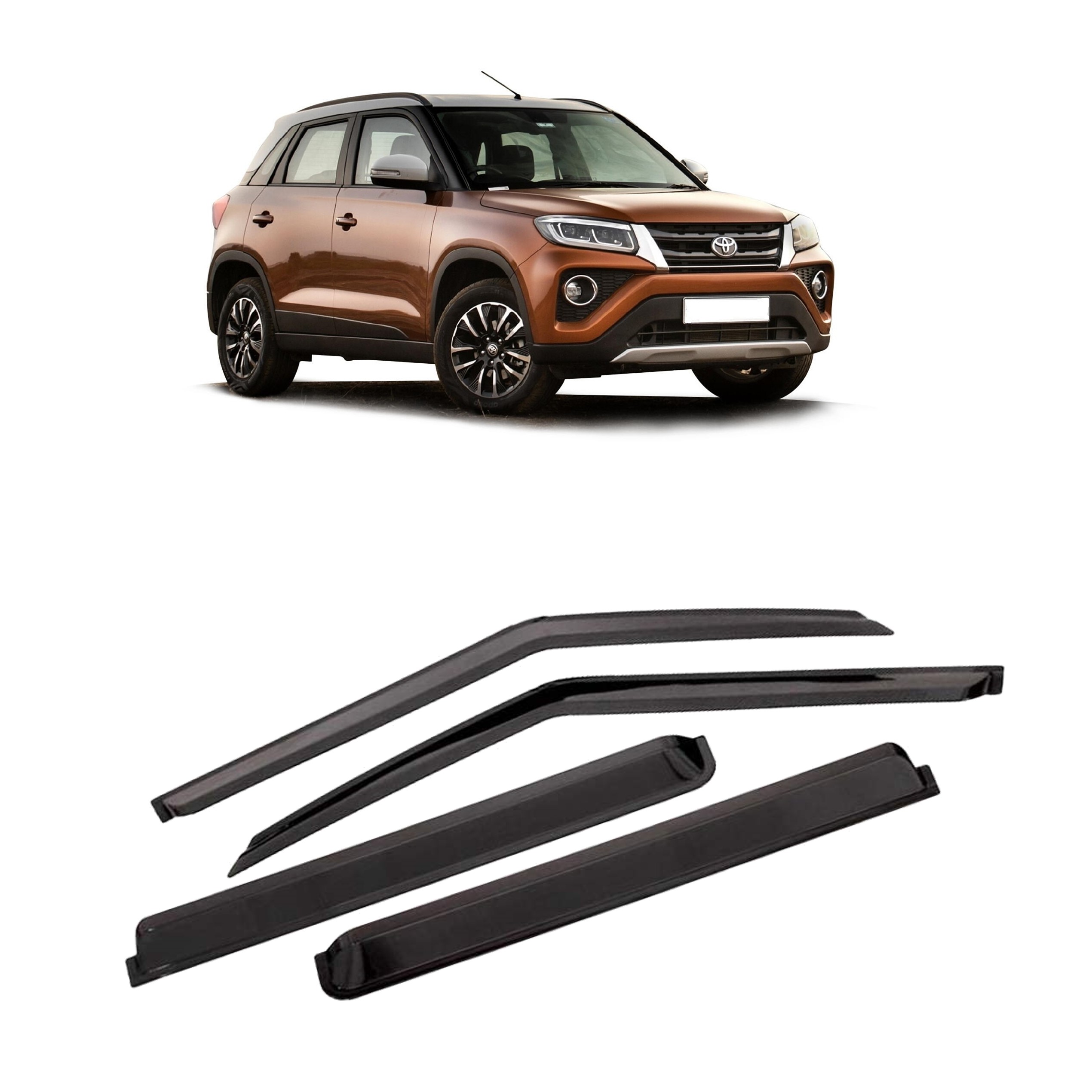 Car Window Rain Door Visor Compatible With Toyota Urban Cruiser