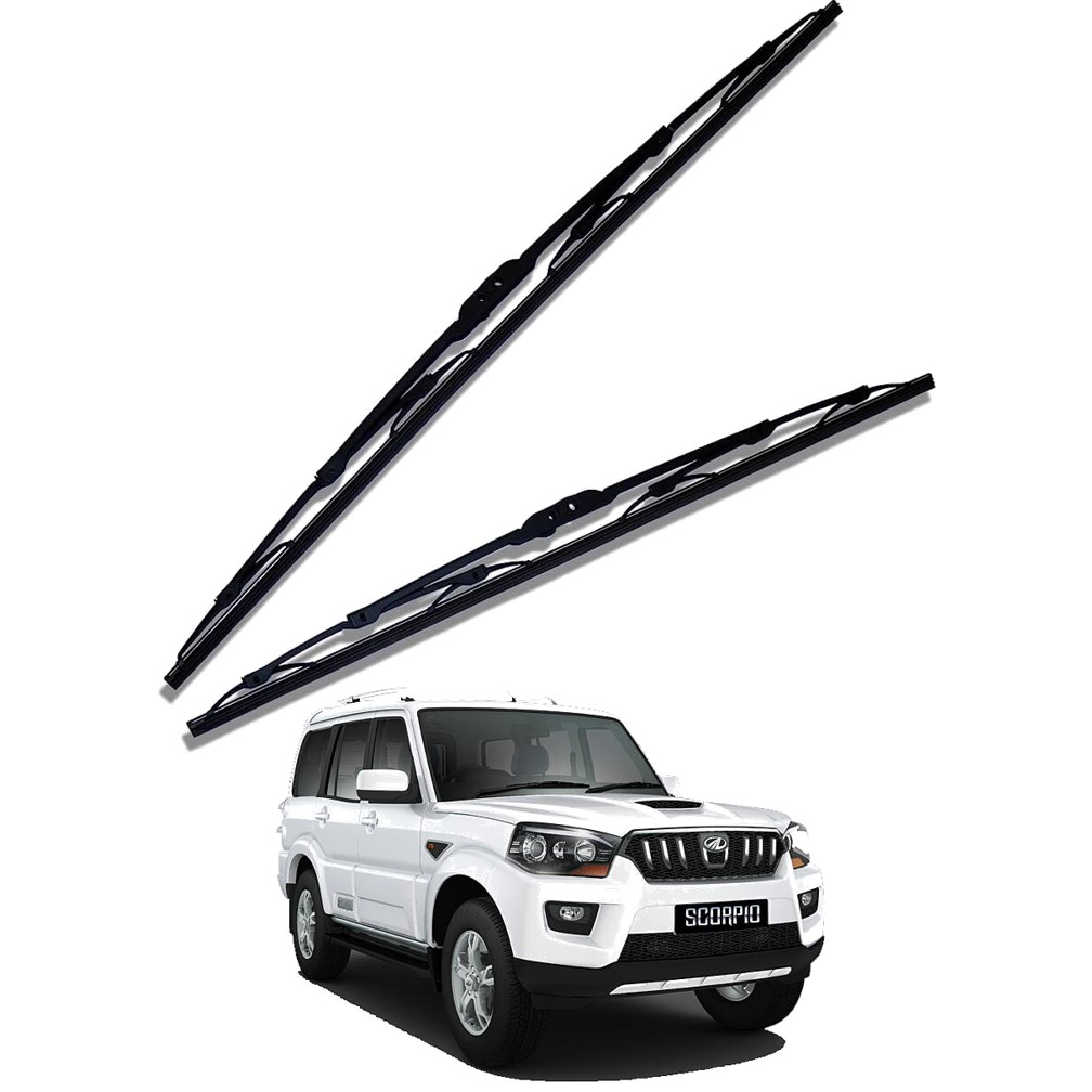 Front Windscreen Replacement Wiper Blades (20'/20') Compatible With Mahindra SCORPIO 2014-2017