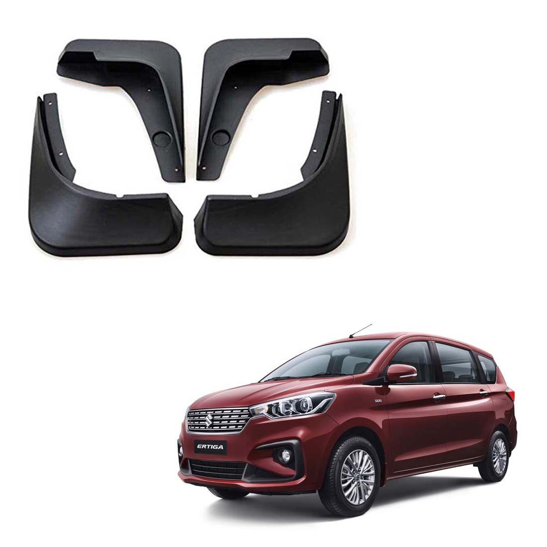 Car Mud Flap/Guard for Maruti New Ertiga 2018 To 2021 Model (Set of 4 Pcs.)